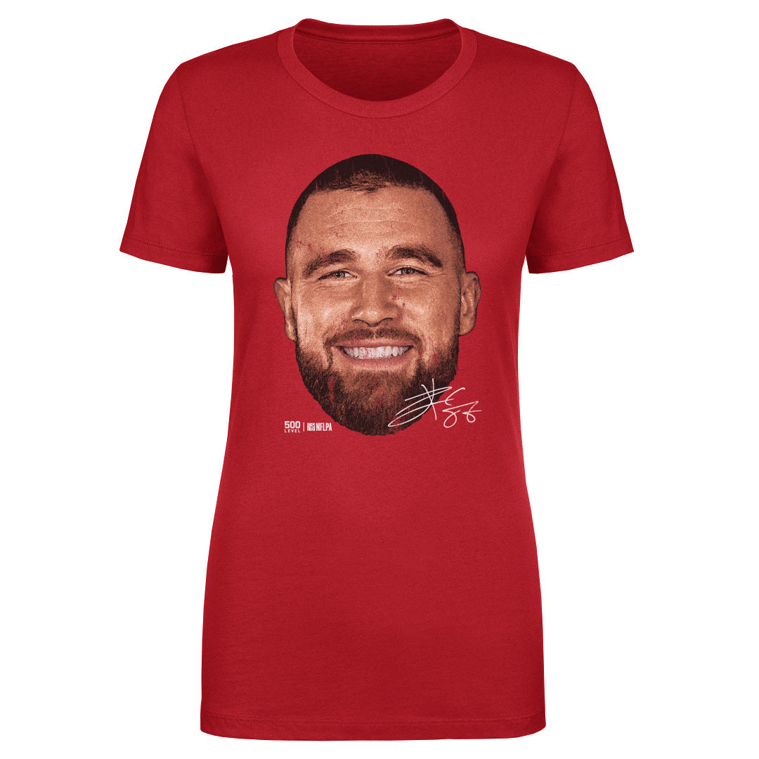 Travis Kelce Kansas City Vintage Head WHT