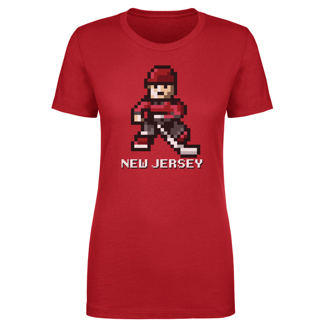 New Jersey Hockey 8-bit WHT