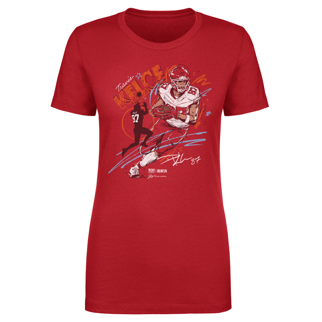 Travis Kelce Kansas City Scribble WHT