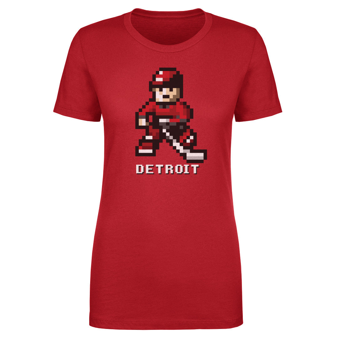 Detroit Hockey 8-bit WHT