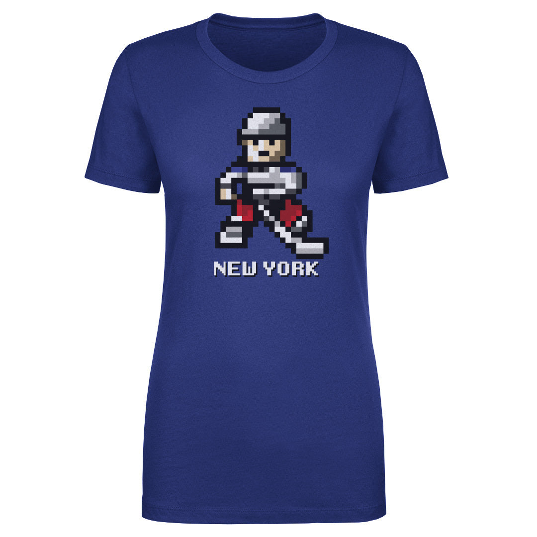 New York R Hockey 8-bit WHT