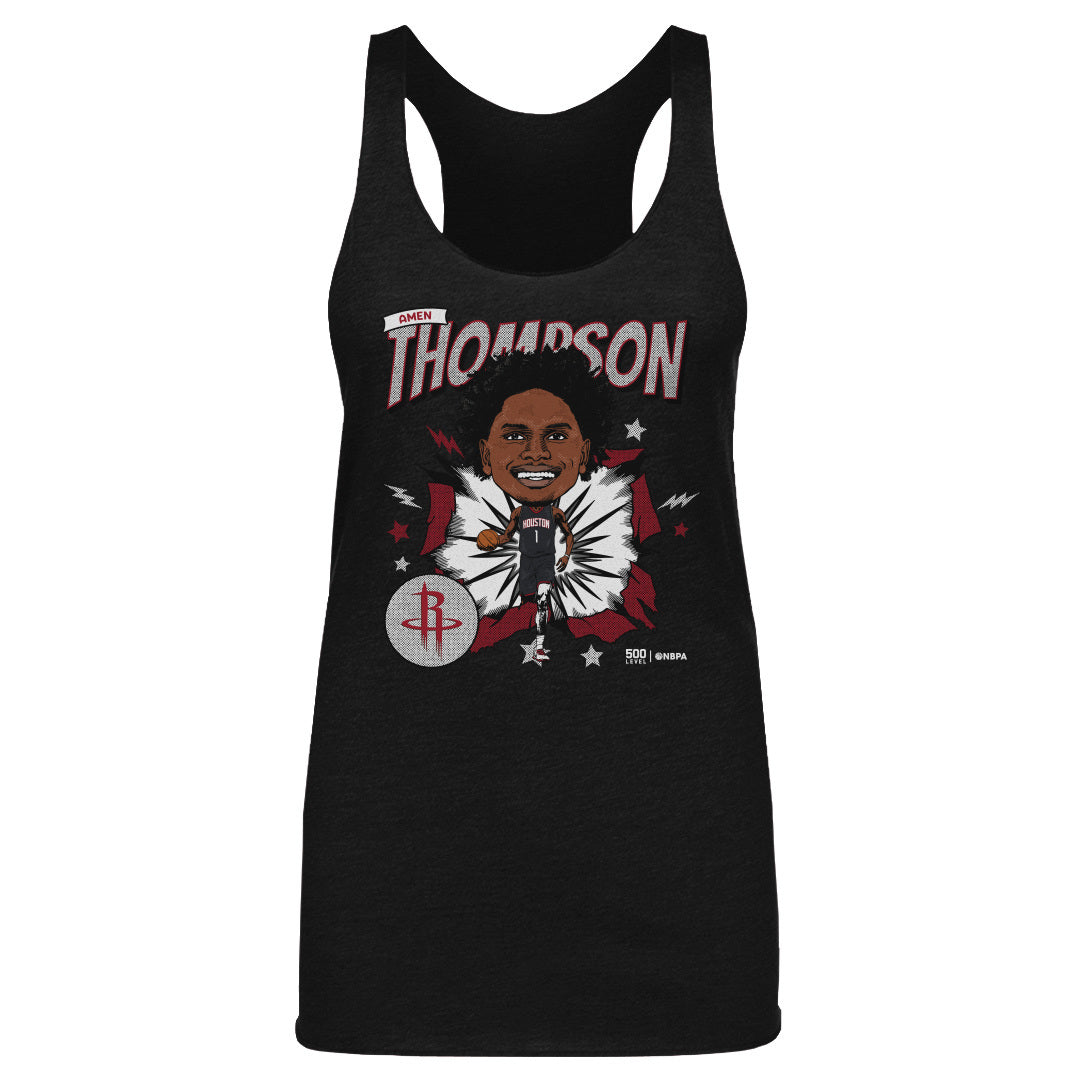 Amen Thompson Houston Rockets Caricature WHT