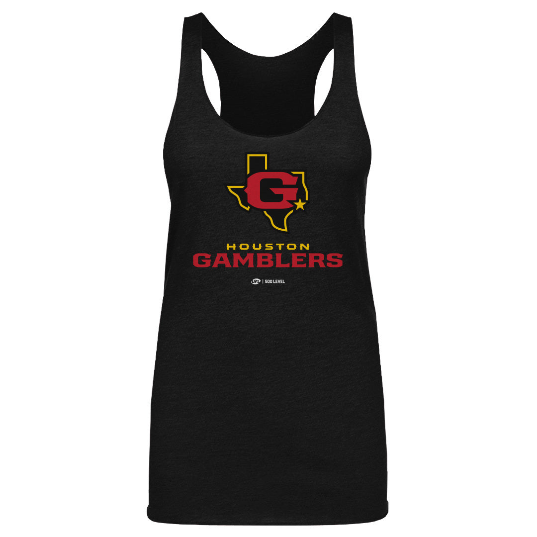 Houston Gamblers Primary Logo WHT
