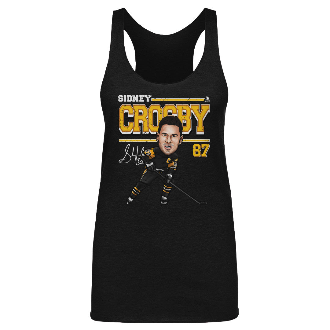 Sidney Crosby Pittsburgh Cartoon WHT