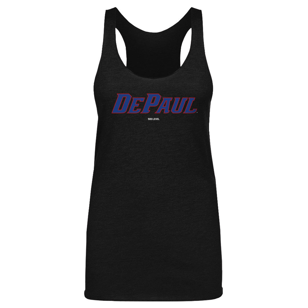 DePaul Blue Demons Wordmark WHT