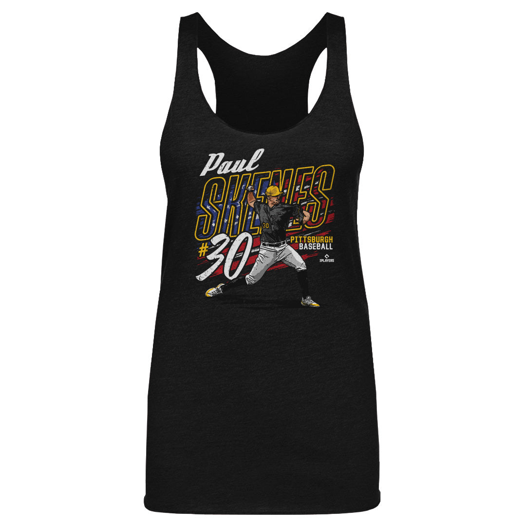 Paul Skenes Pittsburgh American Flag WHT