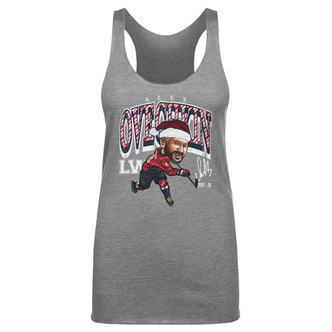 Alex Ovechkin Washington Cartoon Santa Hat WHT