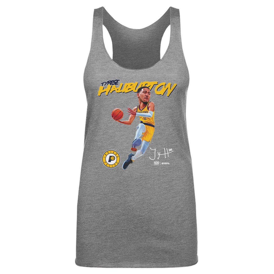 Tyrese Haliburton Indiana Pacers Caricature WHT