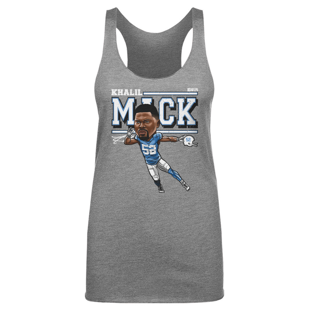 Khalil Mack Los Angeles C Cartoon WHT