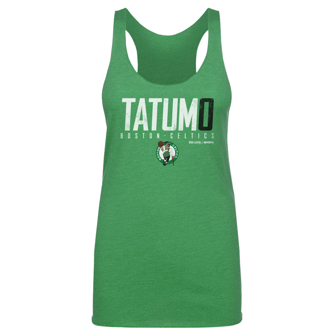 Jayson Tatum Boston Celtics Elite WHT Womens Tank Top 500 Level Officially Licensed Fan Gear