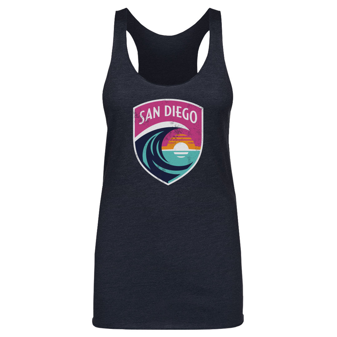 San Diego Wave FC Vintage Primary Logo WHT