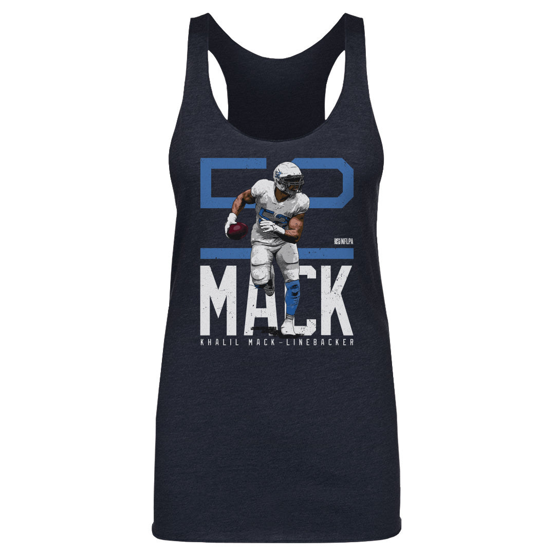 Khalil Mack Los Angeles C Bold Number WHT