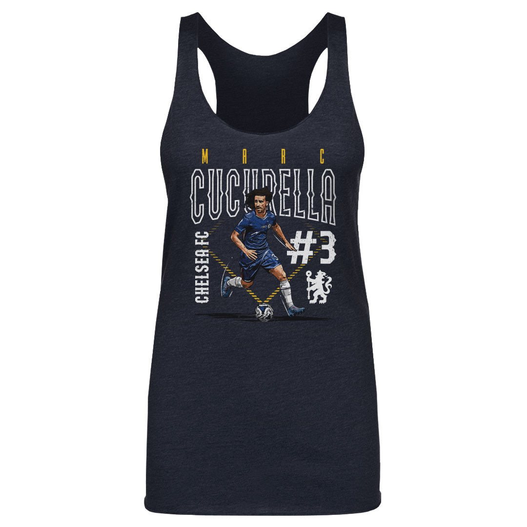 Marc Cucurella Chelsea FC Outline Number WHT