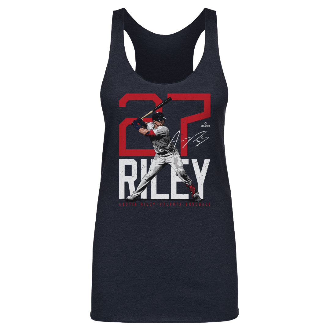 Austin Riley Atlanta Bold Number WHT