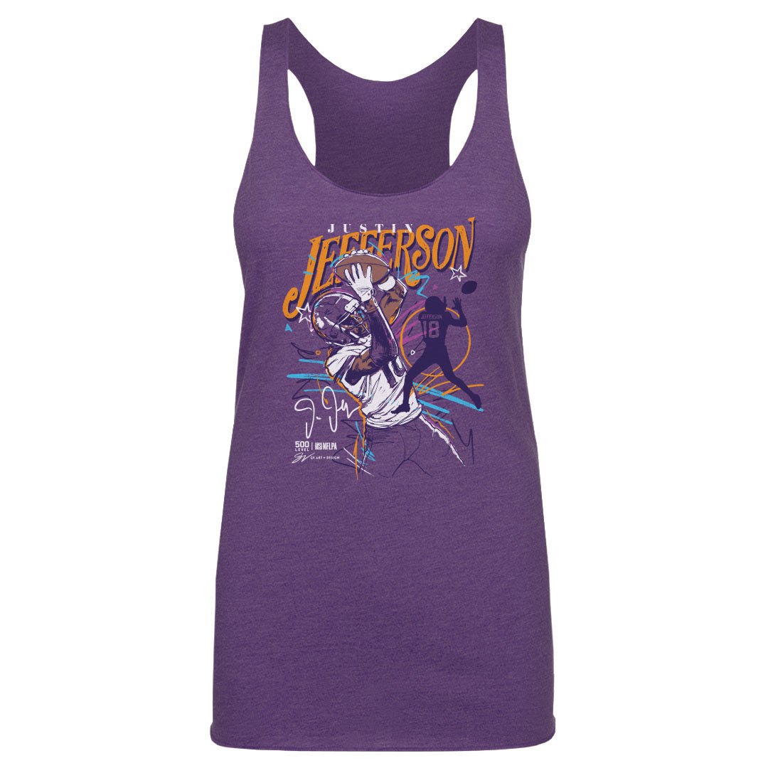 Justin Jefferson Minnesota Scribble WHT
