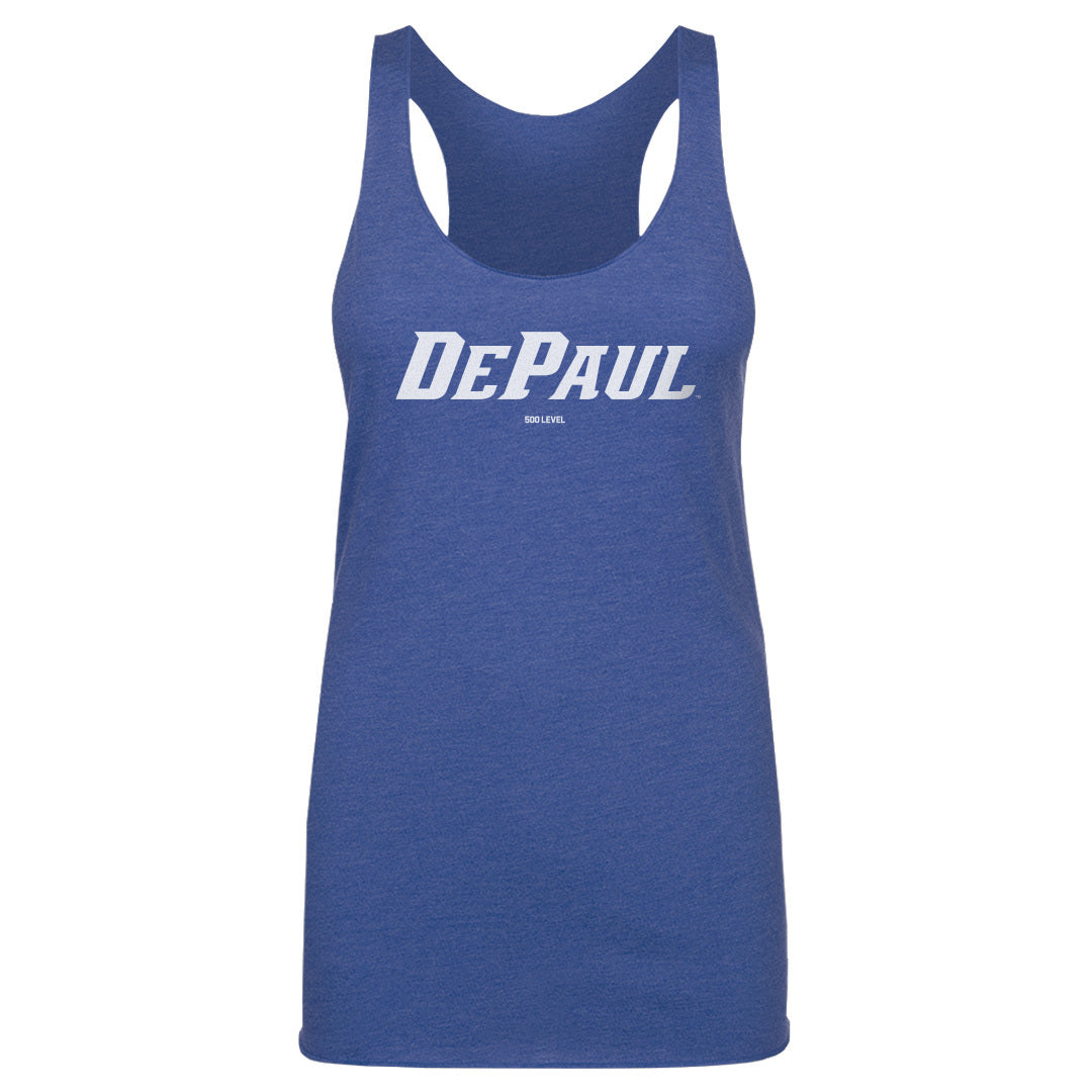 DePaul Blue Demons Wordmark White WHT
