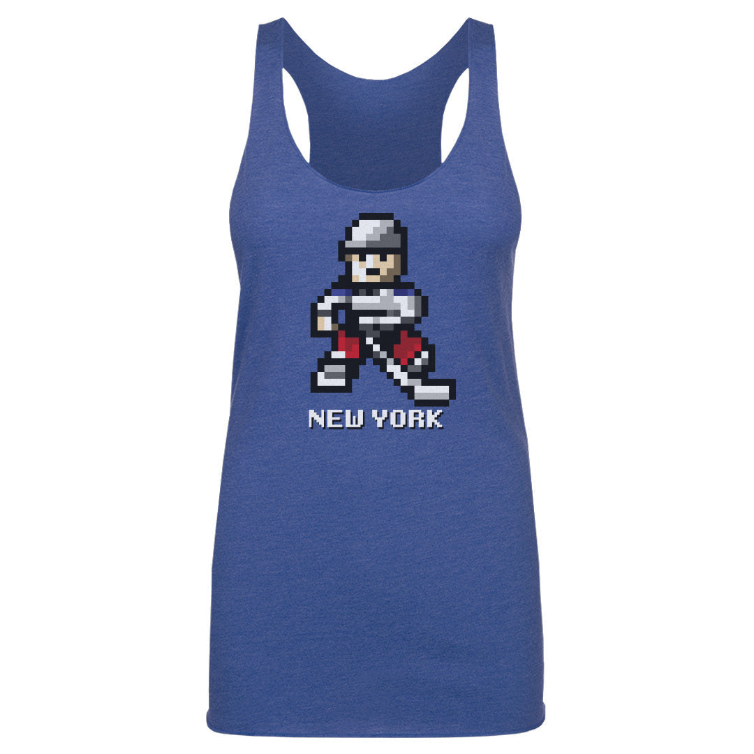 New York R Hockey 8-bit WHT