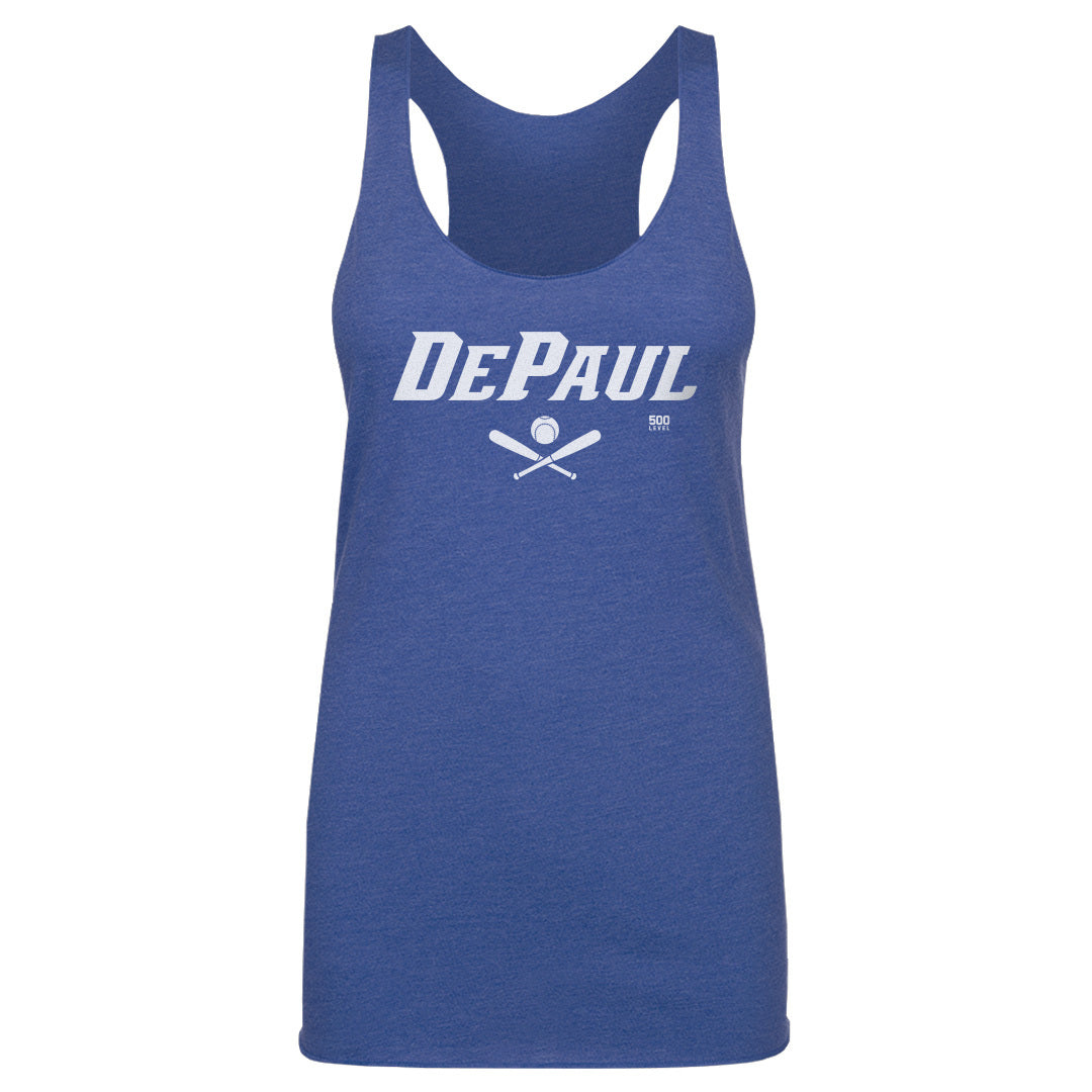 DePaul Blue Demons Softball Minimalist WHT
