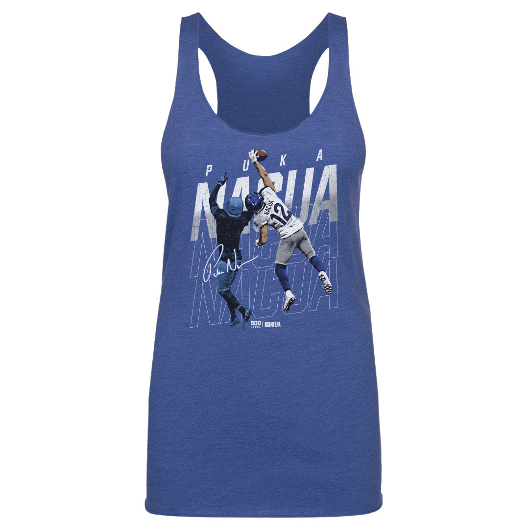Puka Nacua Los Angeles R One-Handed Catch WHT