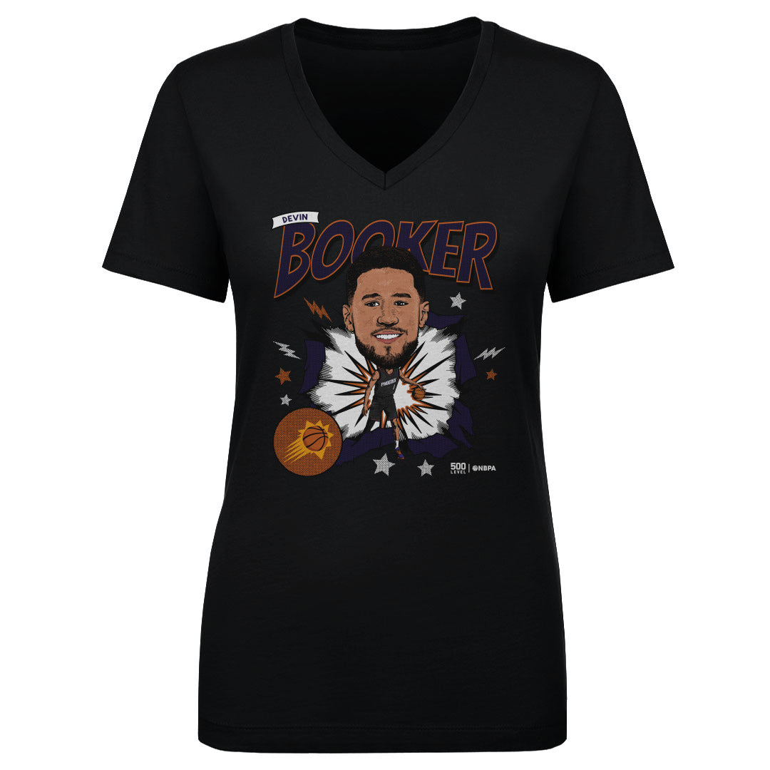 Devin Booker Phoenix Suns Caricature WHT
