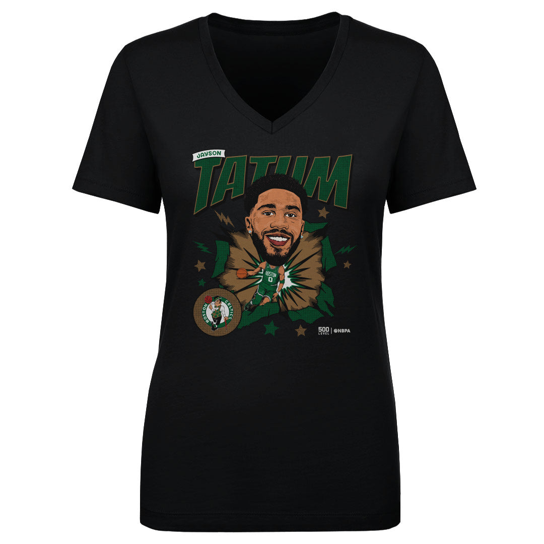 Jayson Tatum Boston Celtics Caricature WHT