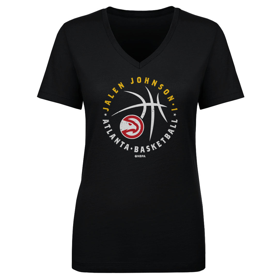 Jalen Johnson Atlanta Hawks Player Ball WHT