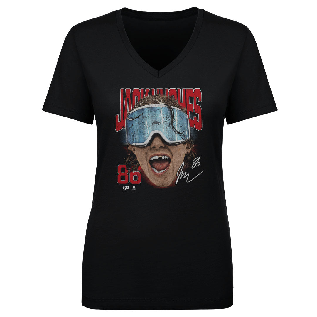 Jack Hughes New Jersey Goggles WHT