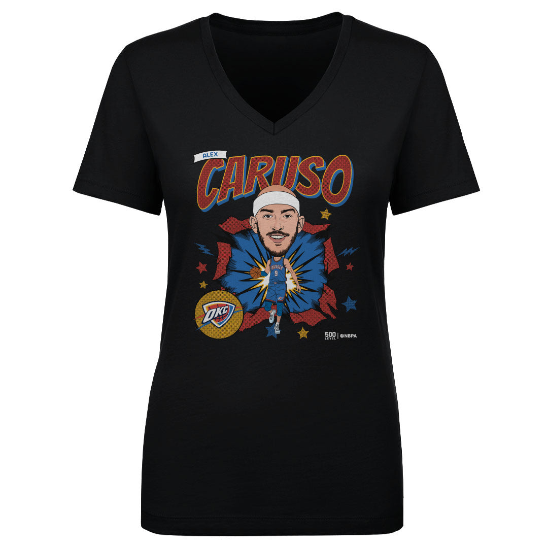Alex Caruso Oklahoma City Thunder Caricature WHT