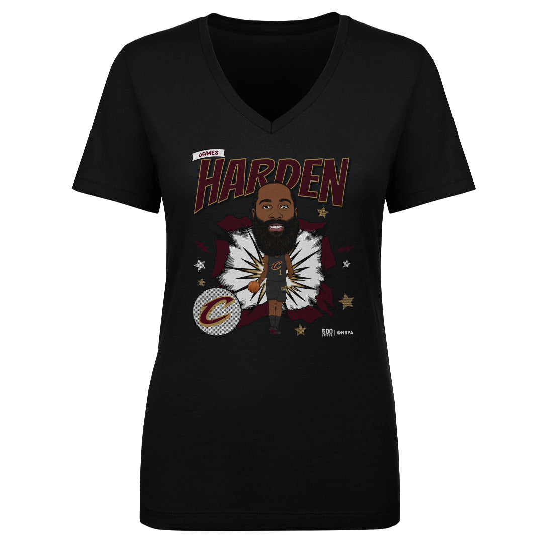 James Harden Cleveland Cavaliers Caricature WHT
