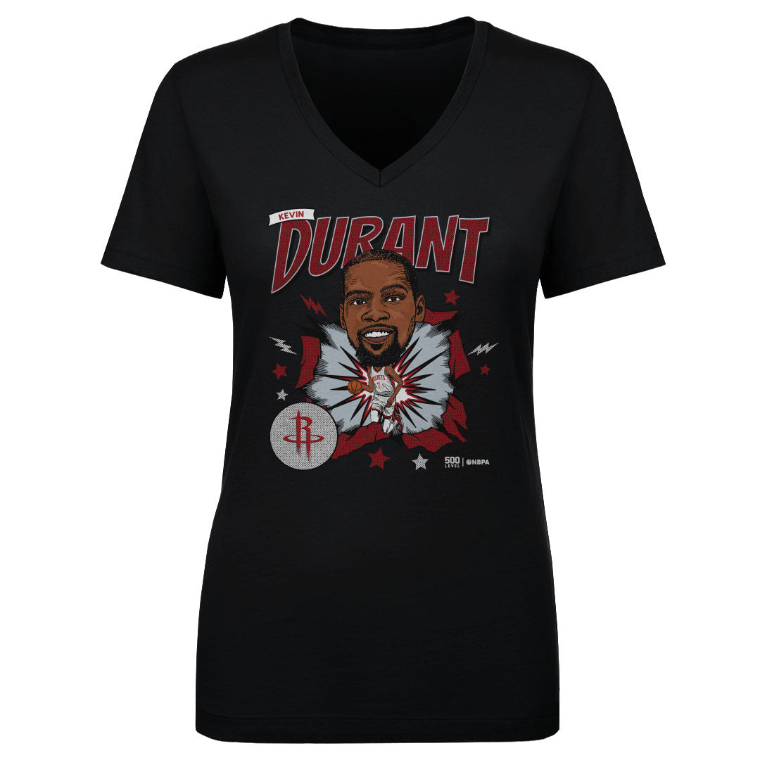 Kevin Durant Houston Rockets Caricature WHT