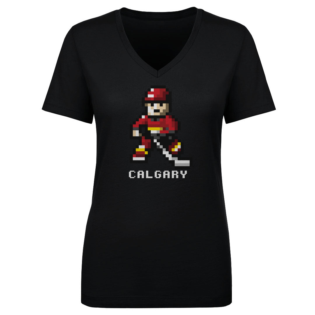 Calgary Hockey 8-bit WHT