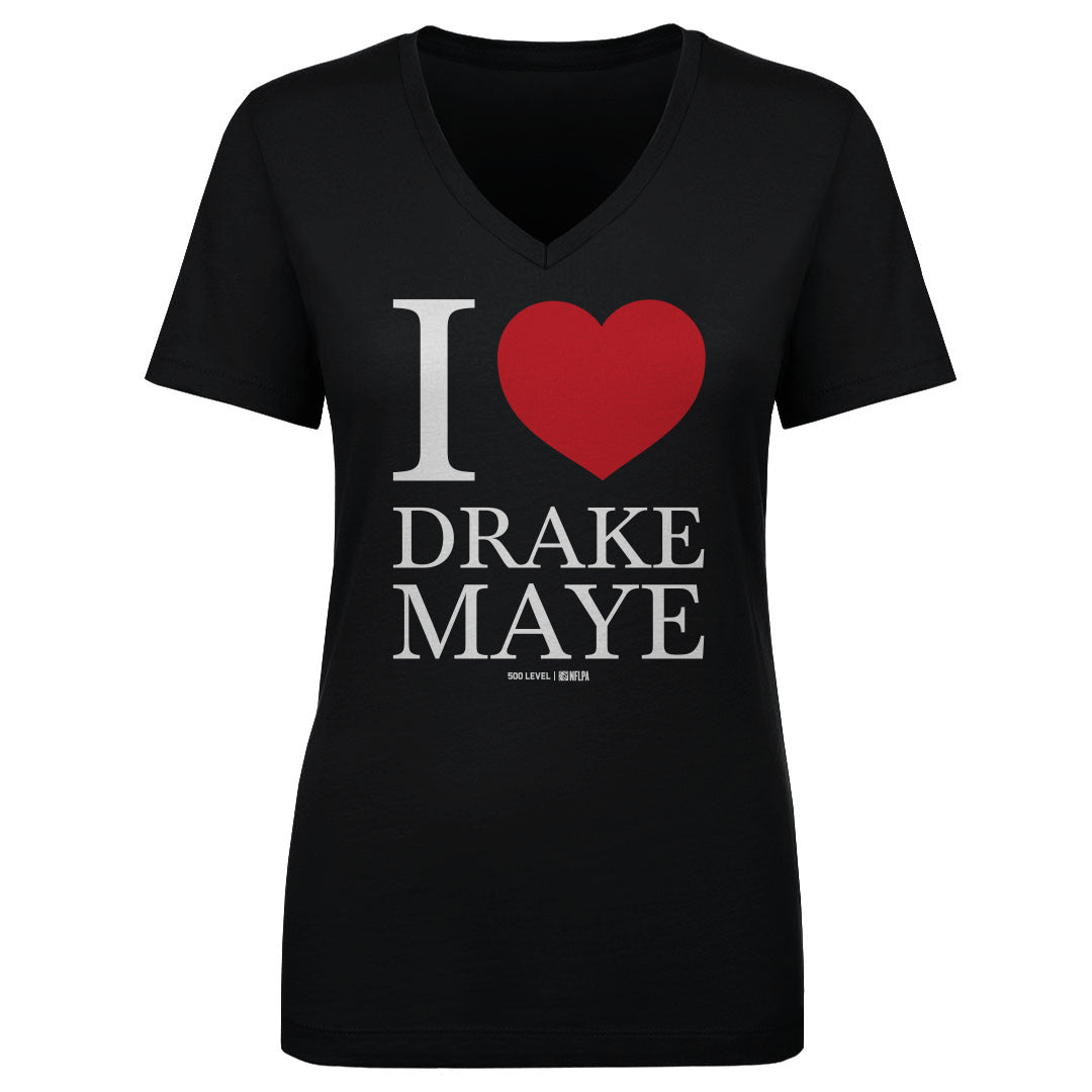 Drake Maye New England I Heart WHT