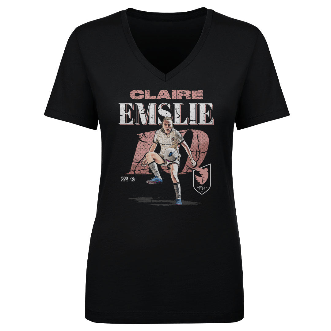 Claire Emslie Angel City FC Cracked Number WHT