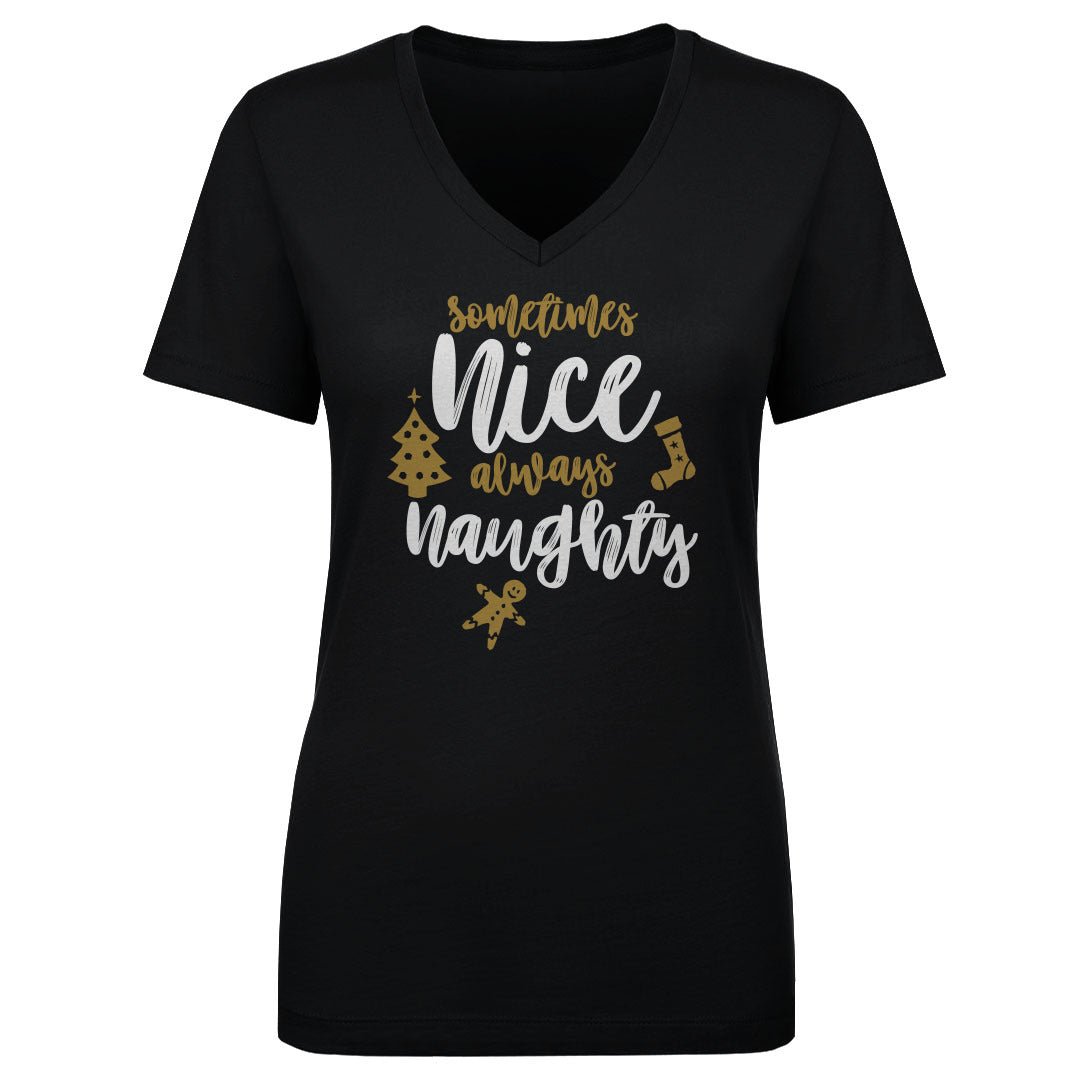 Christmas Sometimes Nice Always Naughty WHT