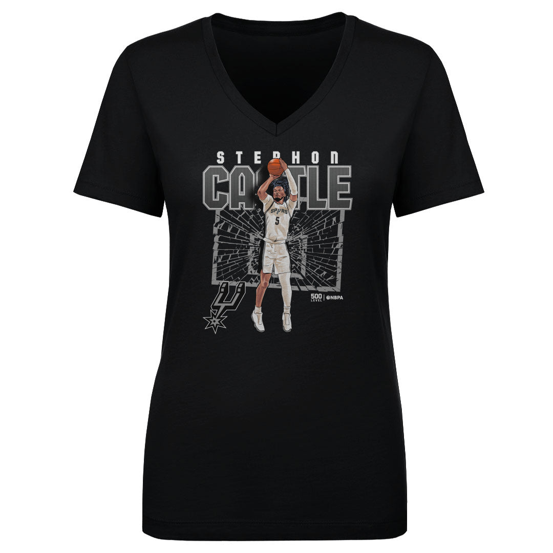 Stephon Castle San Antonio Spurs Shattered WHT