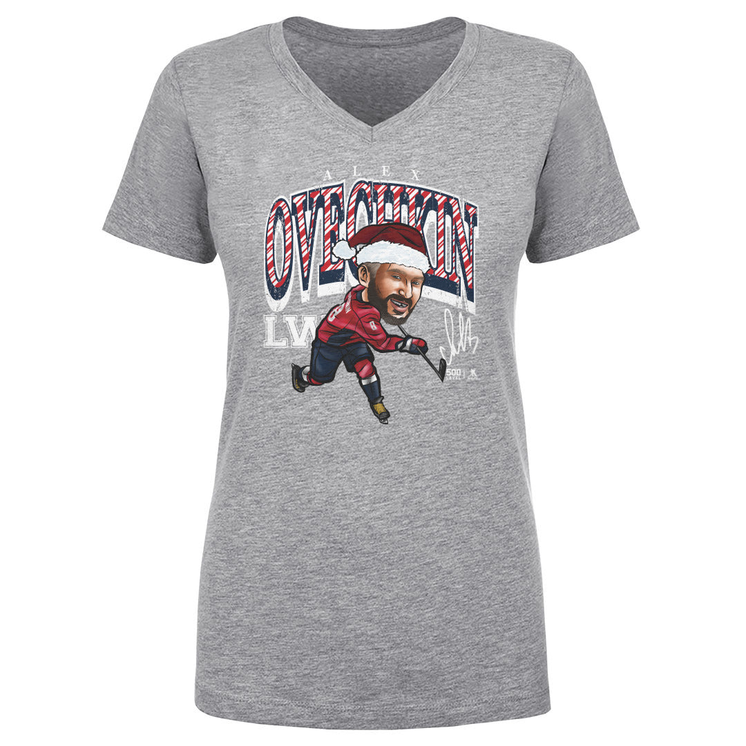 Alex Ovechkin Washington Cartoon Santa Hat WHT
