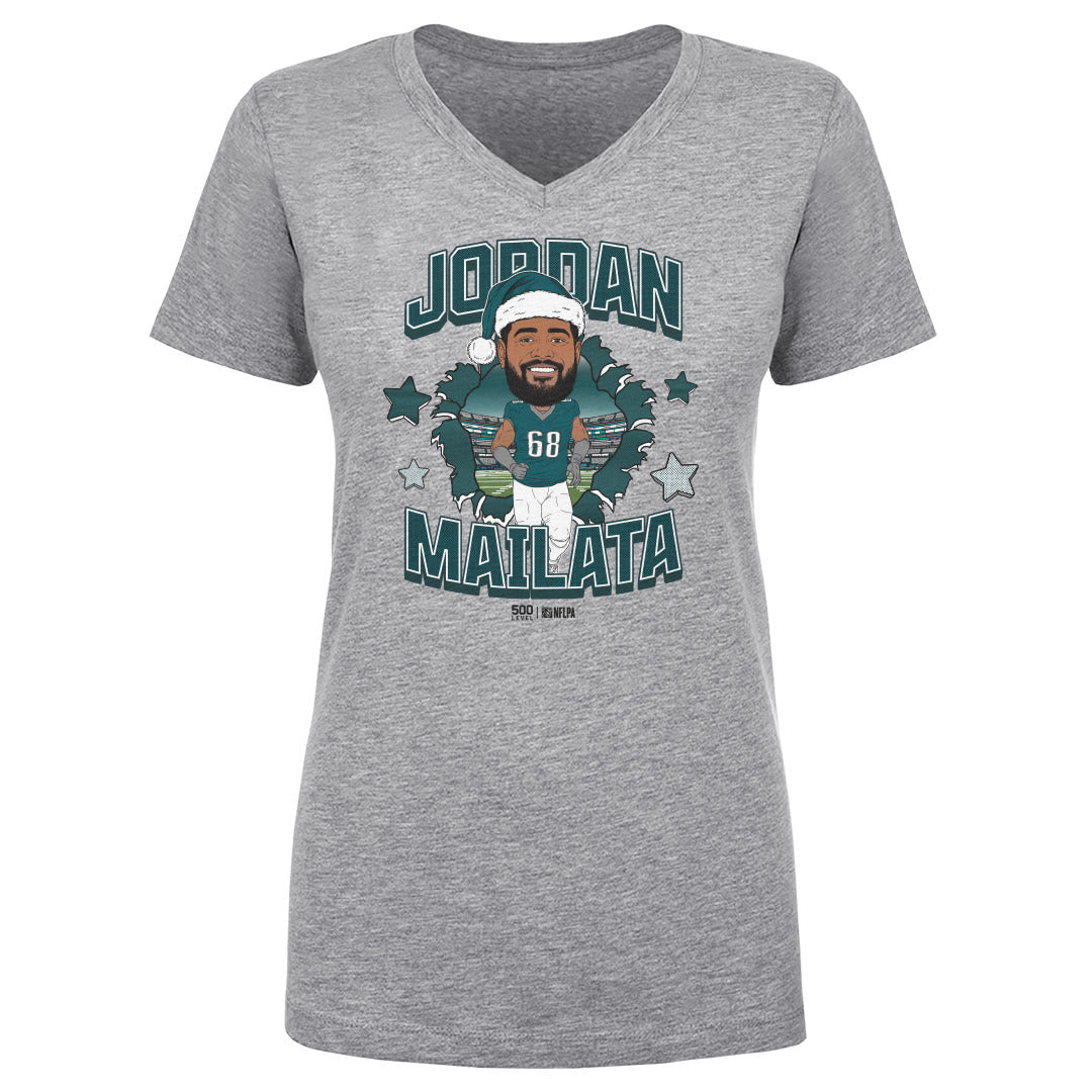 Jordan Mailata Philadelphia Santa Hat WHT