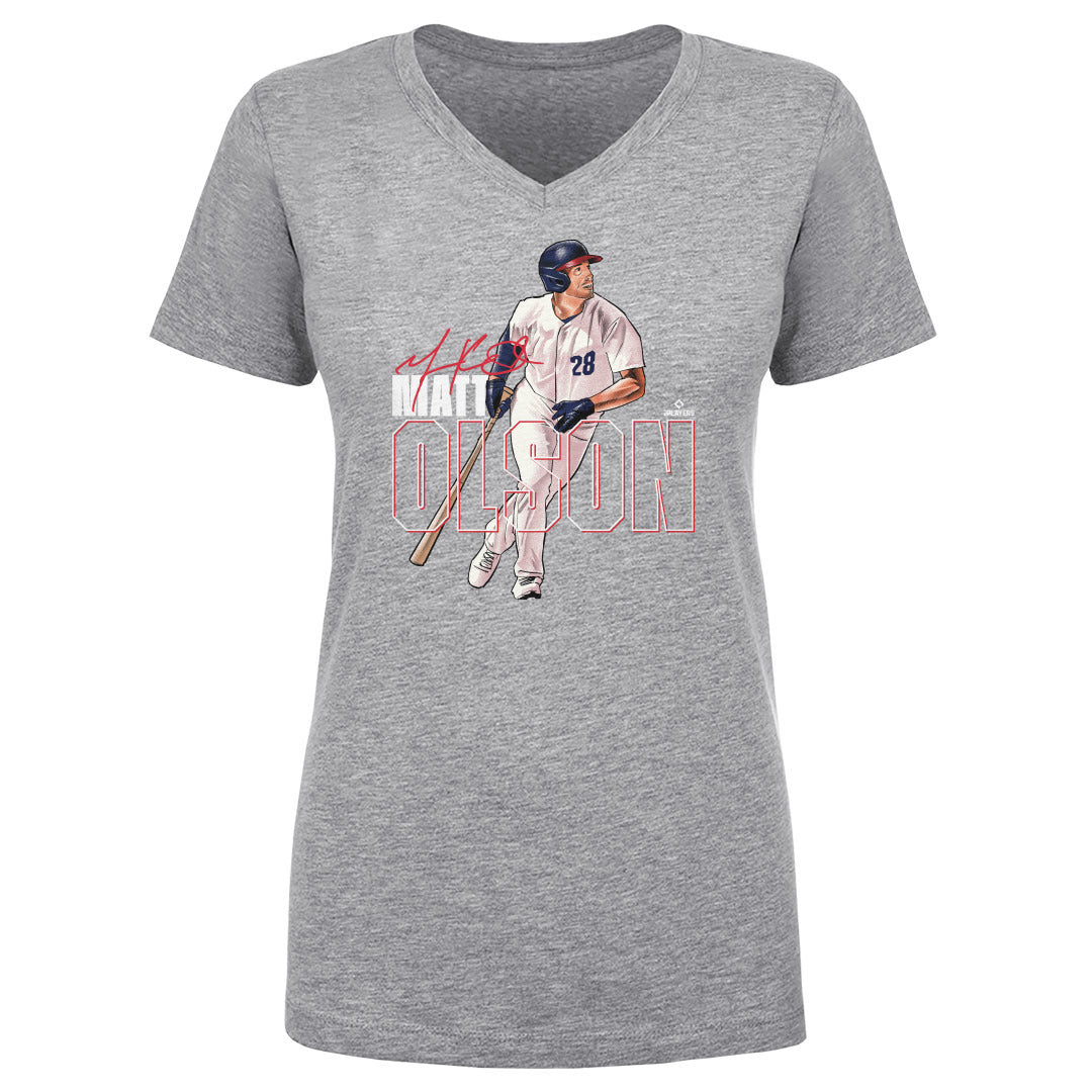 Matt Olson Atlanta Stance WHT