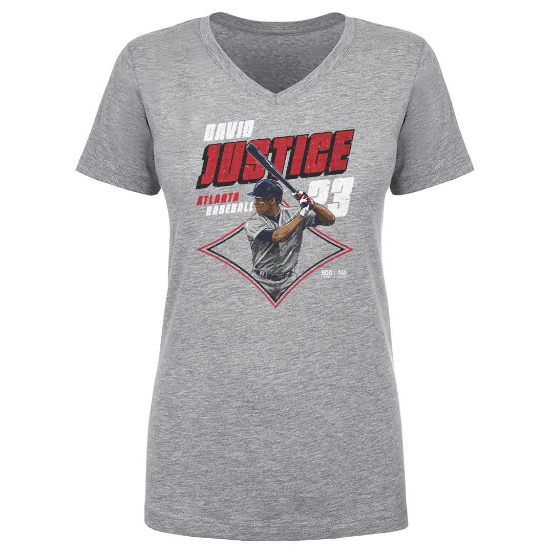 David Justice Atlanta Diamond WHT