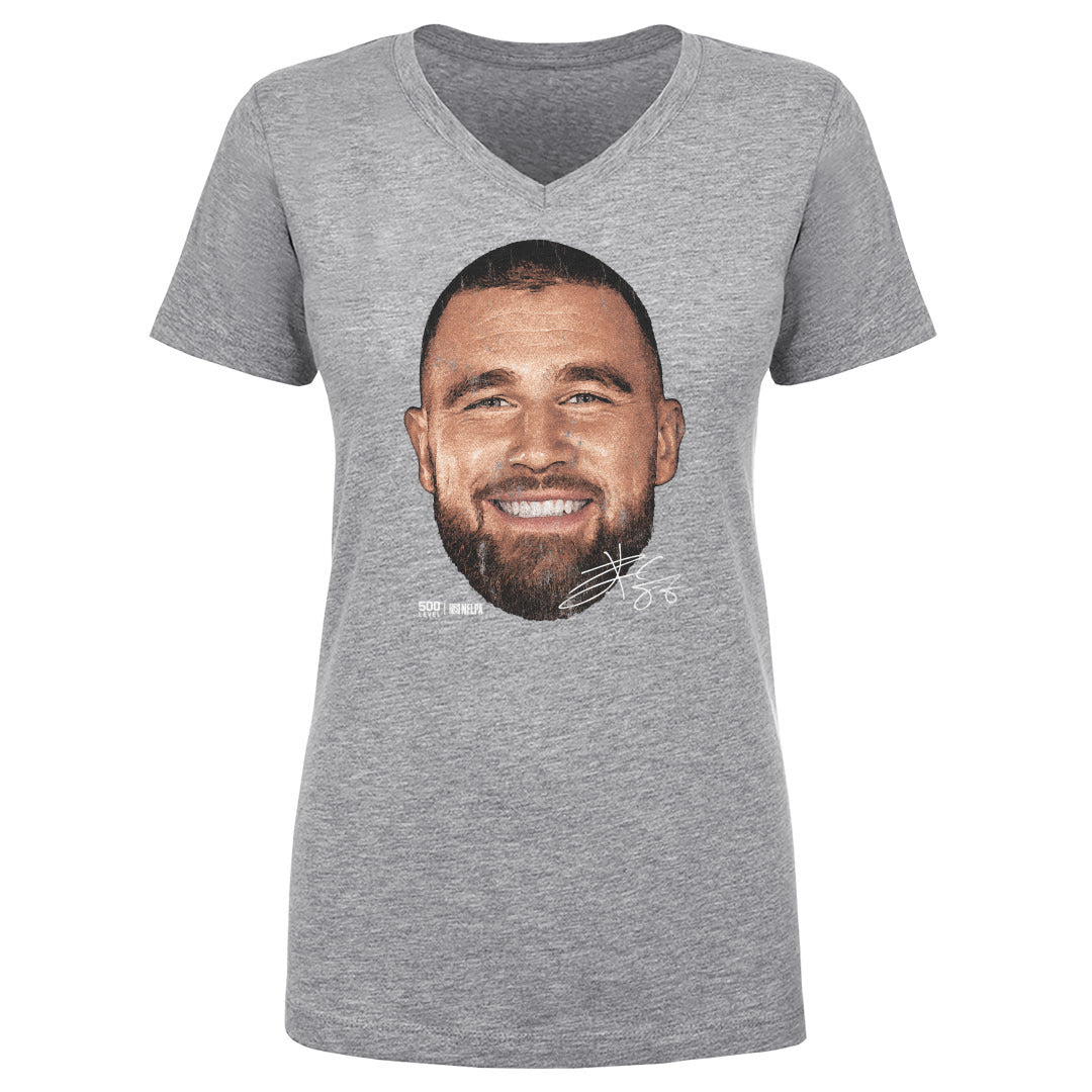 Travis Kelce Kansas City Vintage Head WHT