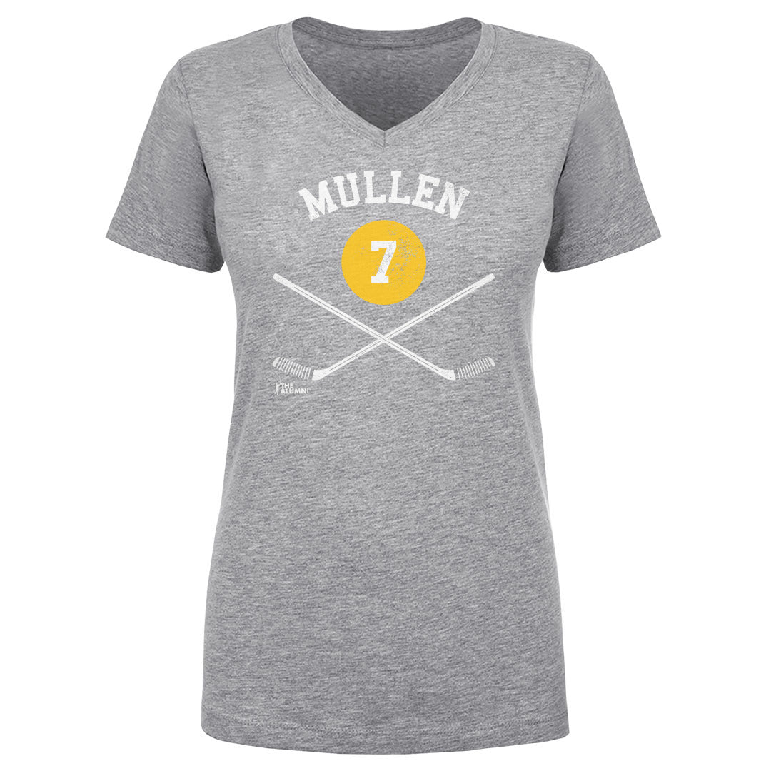 Joe Mullen Pittsburgh 7 Sticks WHT