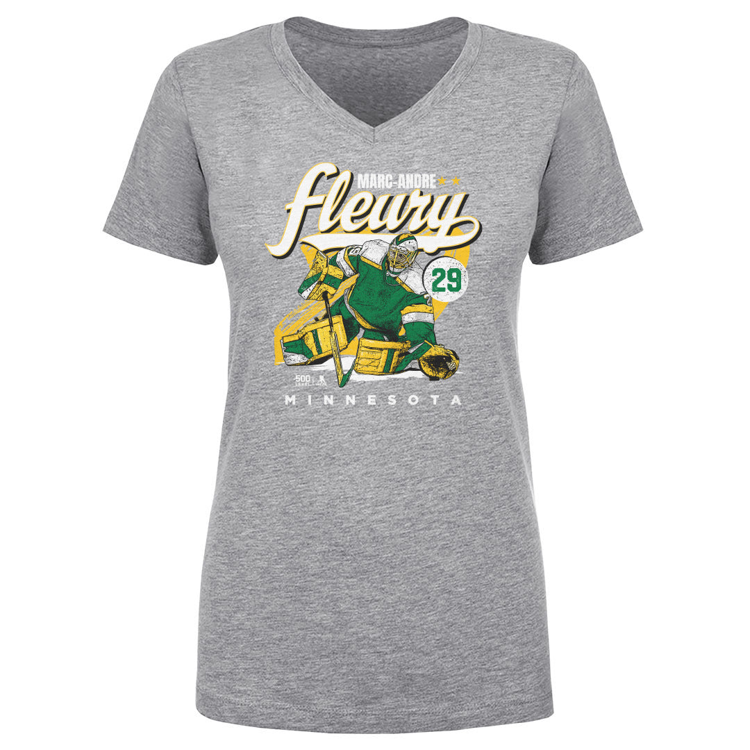 Marc-Andre Fleury Minnesota Retro WHT
