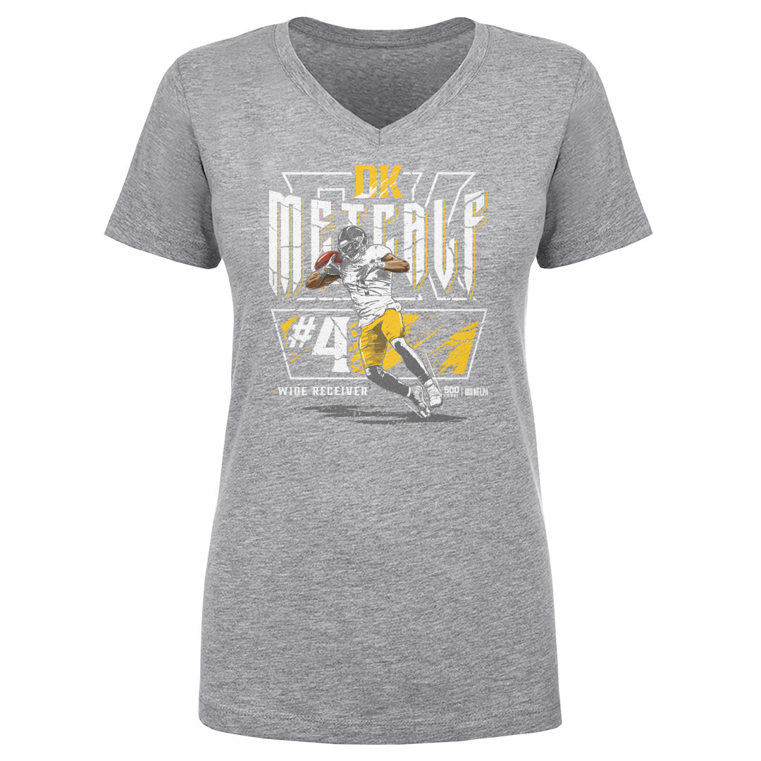 DK Metcalf Pittsburgh Shoulder Catch WHT
