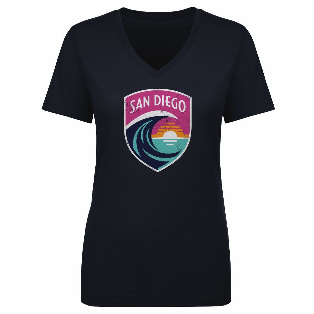 San Diego Wave FC Vintage Primary Logo WHT