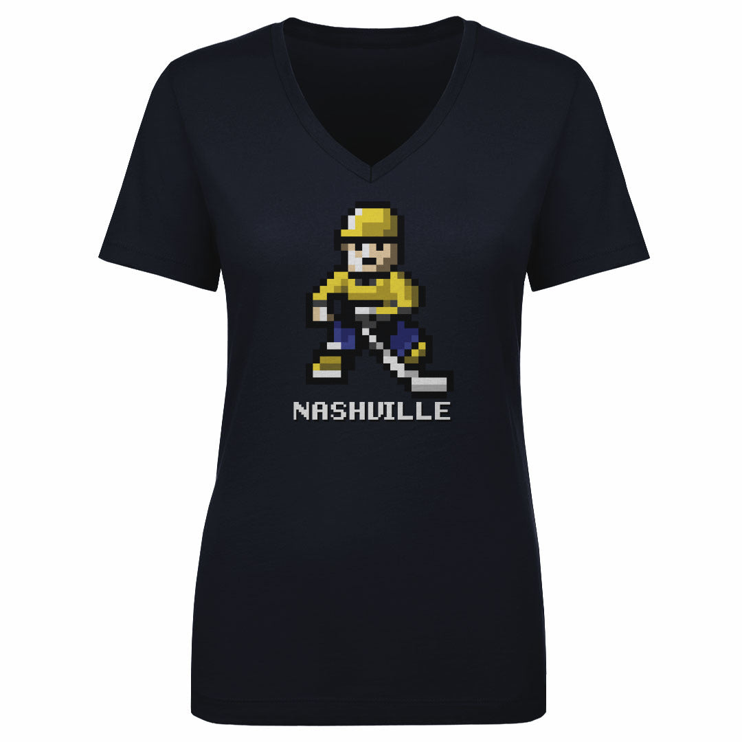 Nashville Hockey 8-bit WHT