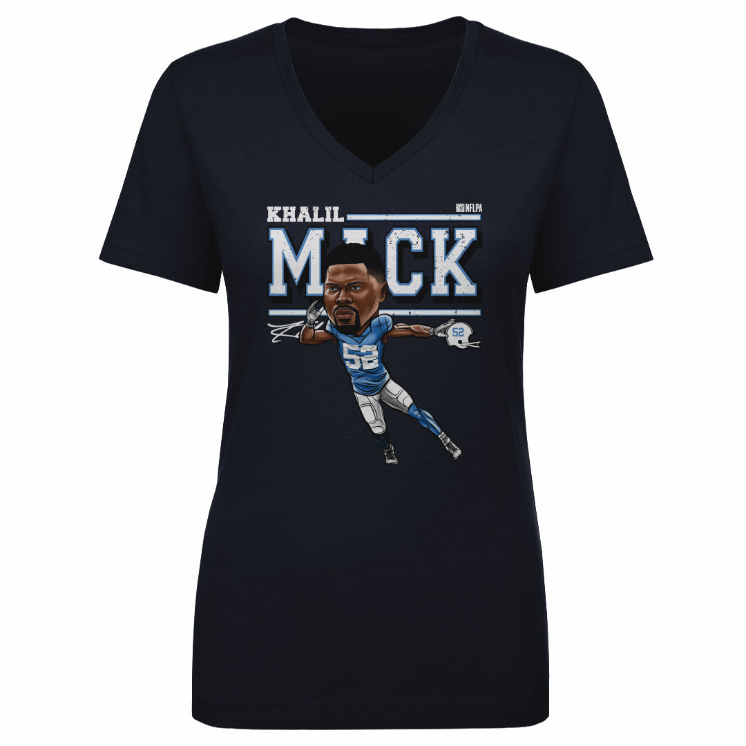 Khalil Mack Los Angeles C Cartoon WHT