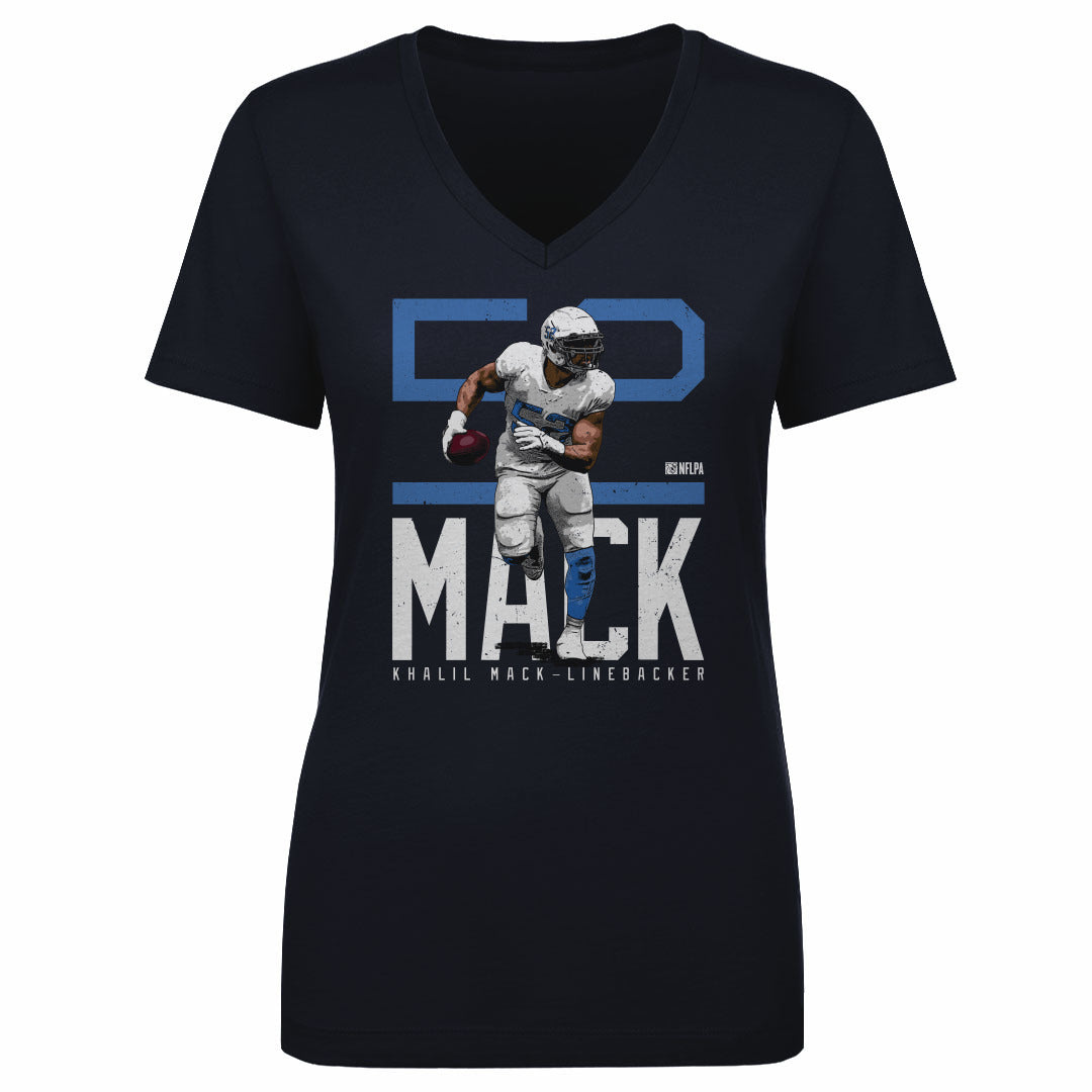 Khalil Mack Los Angeles C Bold Number WHT