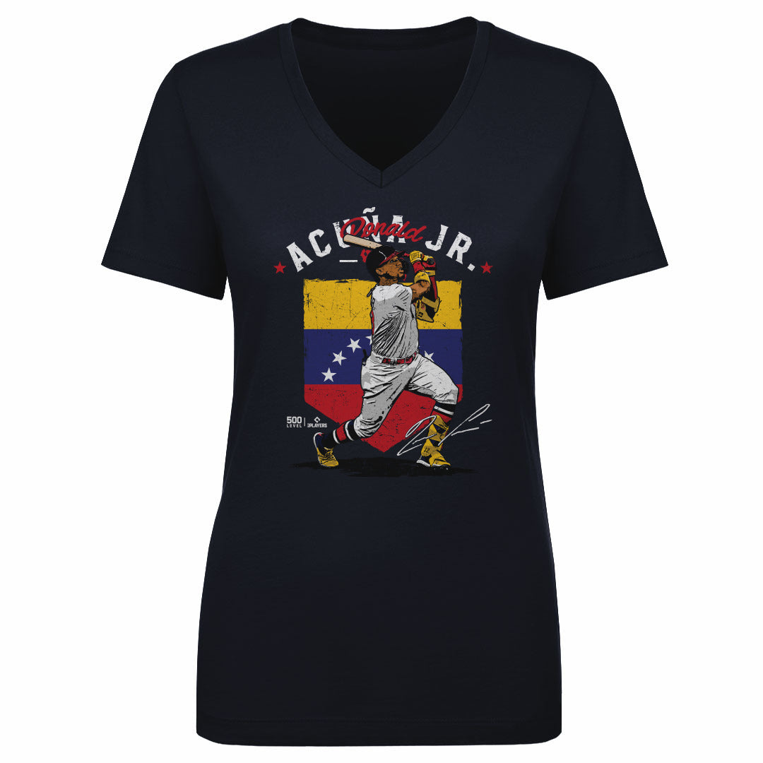 Ronald Acuna Jr. Atlanta Country Flag WHT