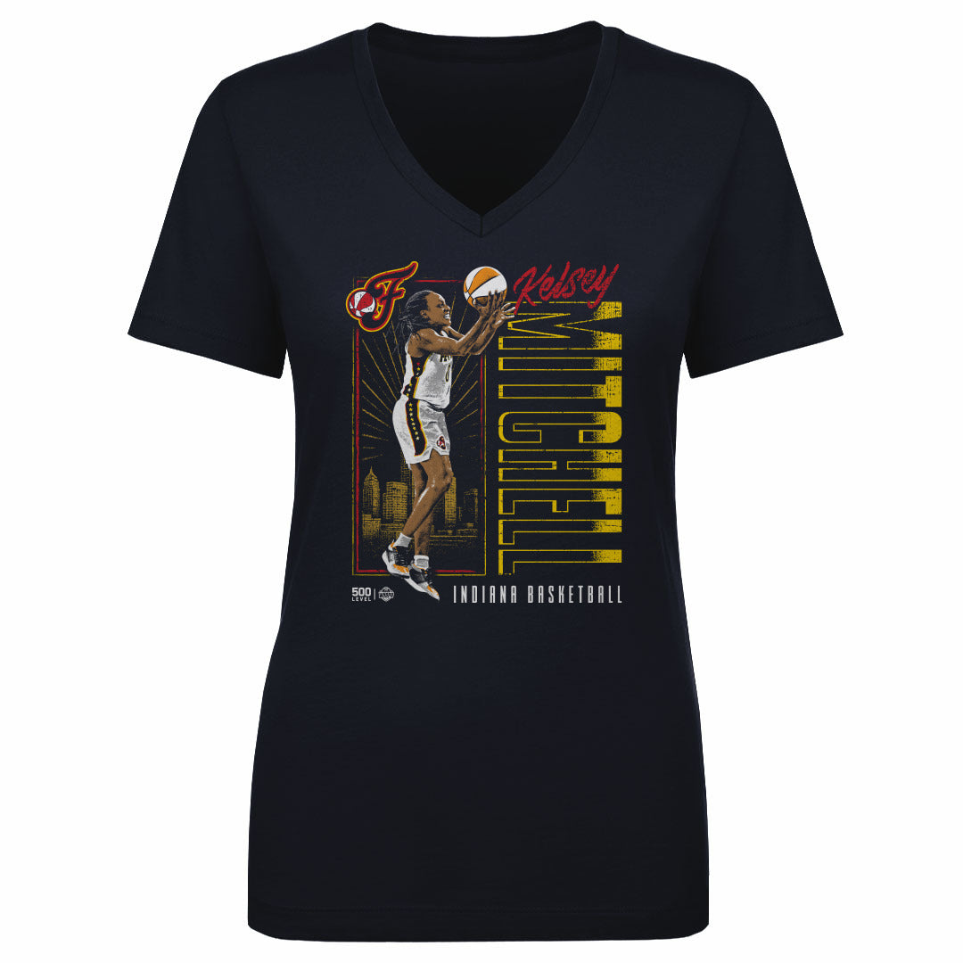 Kelsey Mitchell Indiana Fever Vertical Name WHT
