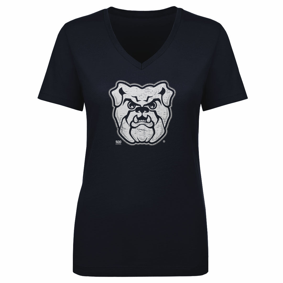 Butler Bulldogs Bulldog Vintage Logo WHT